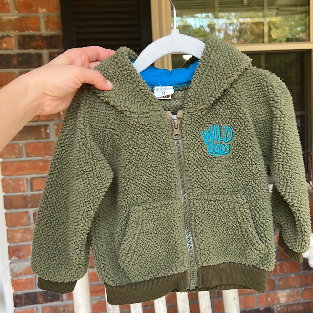 Green comfy coat